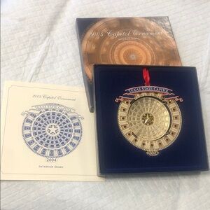 Texas State Capitol Gold Ornament